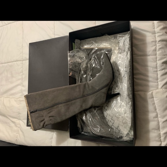 Kenneth Cole Suede Heeled Boots - Picture 2 of 3